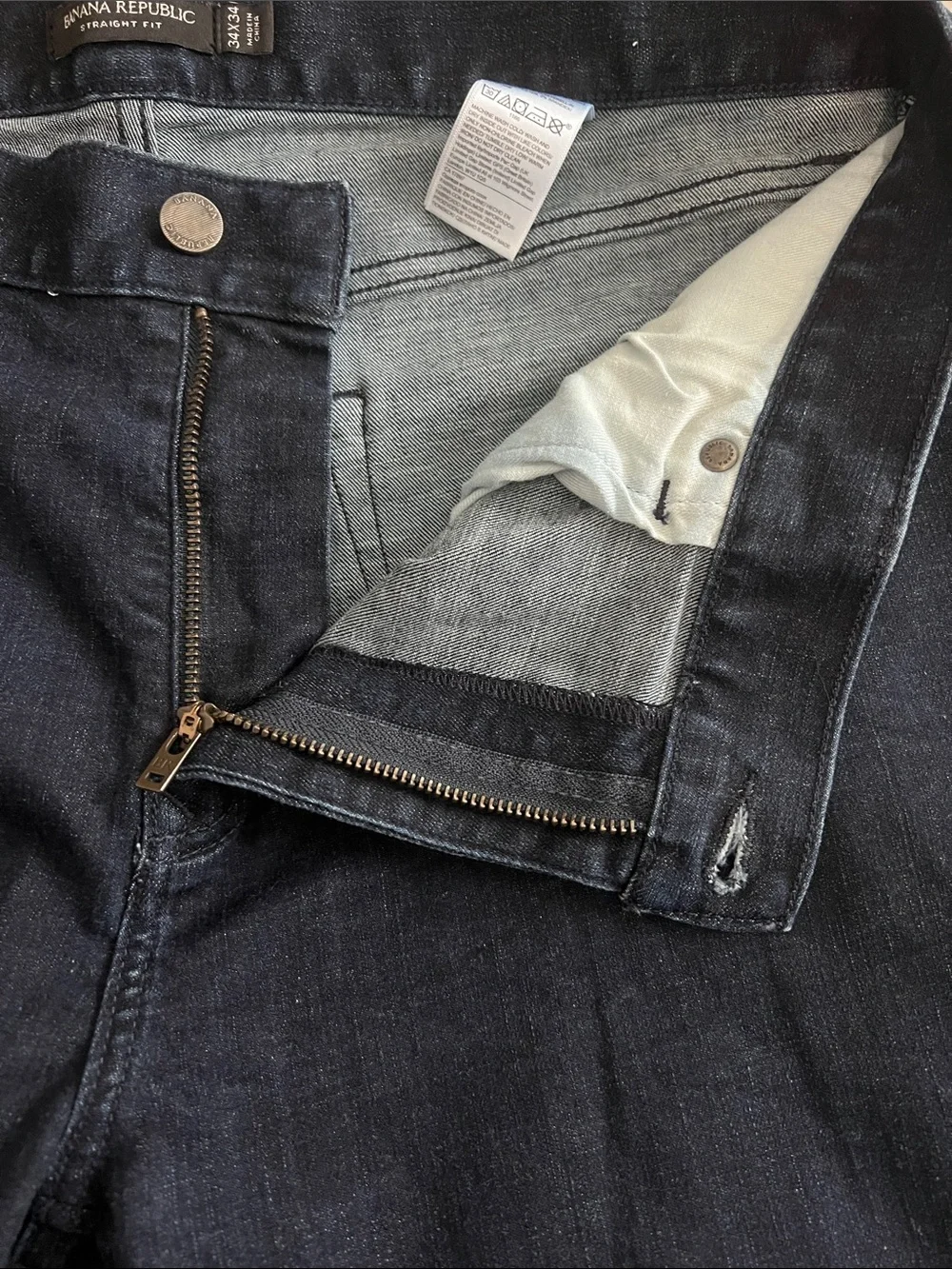 Banana Republic Men’s Dark Wash Straight Leg Jean Size 34